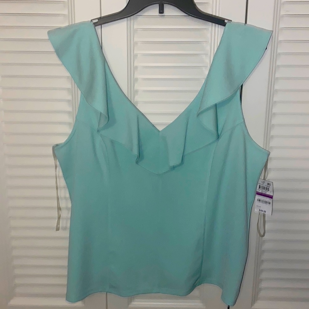 Cute sleeveless Mint Sky shirt by Barlll